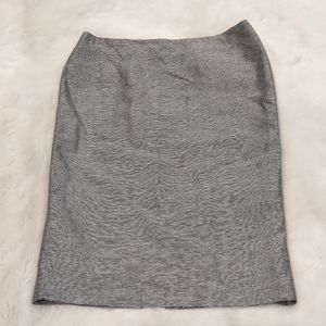 Dana Buchman skirt 4 black & white silk career slim pencil style minimalist